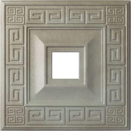 Ekena Millwork Eris Ceiling Medallion (Fits Canopies up to 9 7/8"), 18"W x 18"H x 3 1/2"ID x 1 1/8"P, Flash Gold CM18ERFLS